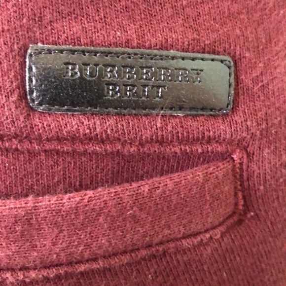 Burberry Brit Sweat Pants, Burgundy Size M - Picture 13 of 15